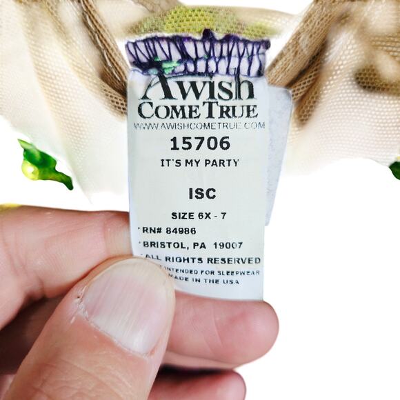 A Wish Come True 6X/7 Dance Costume Sequin Purple Princess Dress Up Halloween - Picture 6 of 7